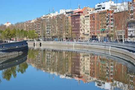 rio Manzanares,Madridのeditorial素材