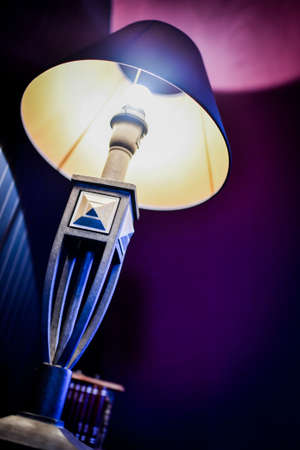 Light bulb at home. Nice light on the wallの写真素材