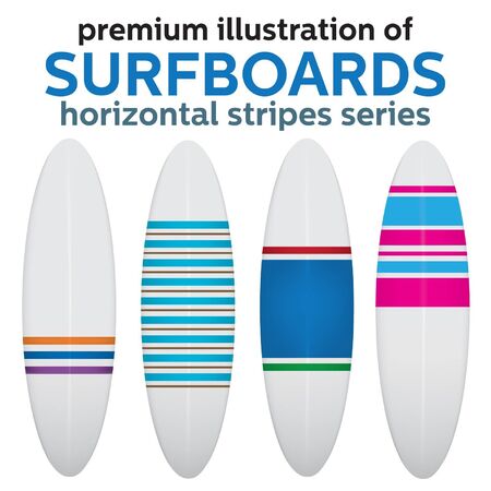 VECTOR SURFBOARD DESIGNのイラスト素材