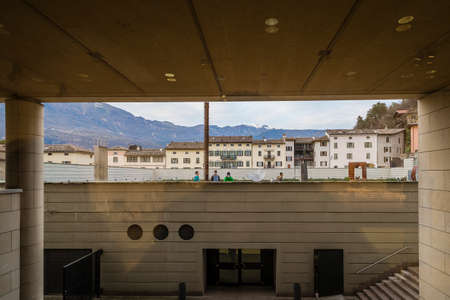 MART, inside the art museum in Rovereto. Arch. M. Bottaのeditorial素材