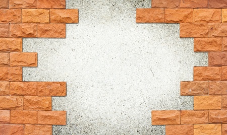 Brick wall frame with area for copyspace