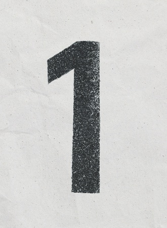 Pencil sketch of numbers on vintage paper textureの写真素材