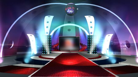 3D rendering background is perfect for any type of news or information presentation. The background features a stylish and clean layoutの写真素材