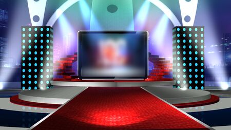 3D rendering background is perfect for any type of news or information presentation. The background features a stylish and clean layoutの写真素材