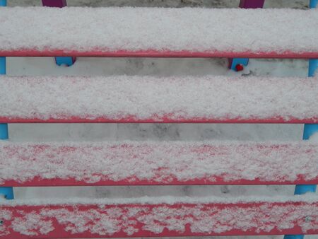 Winter texture snow white background and objectsの写真素材