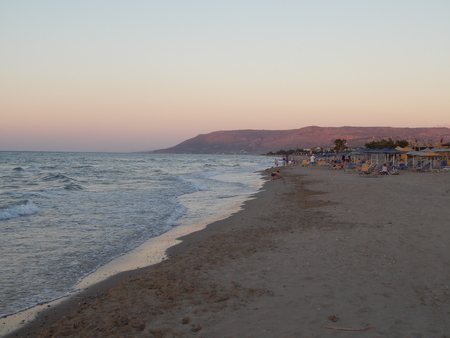 Greece Crete mountains and the sea, landscapesの写真素材