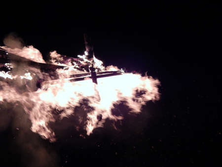 Big fire texture closeup