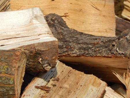 Firewood for the heating of the house in the oven