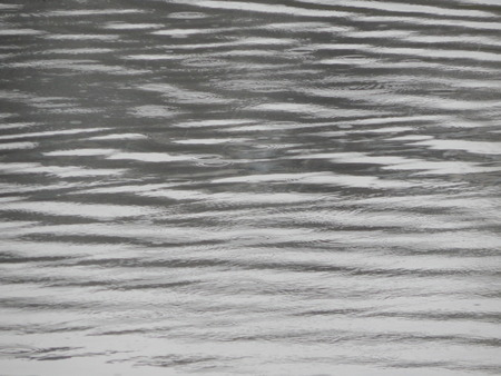 Texture of water in the river, surface in the rain, stainsの写真素材