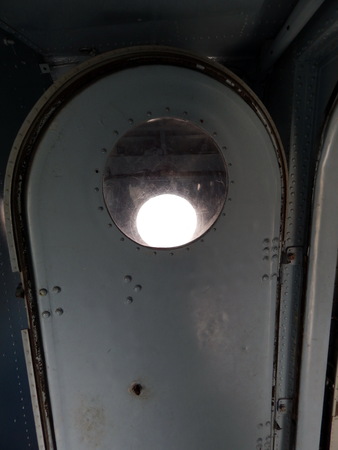 Interior of helicopter, interior and cockpitの写真素材