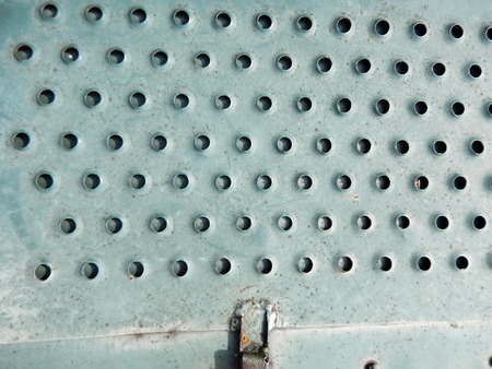 Aviation textures plating of aircraft and helicopter rivetsの写真素材