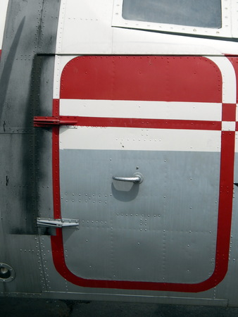 Aviation textures plating of aircraft and helicopter rivetsの写真素材