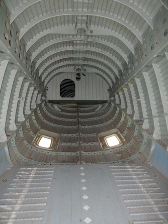 Interior of helicopter, interior and cockpit