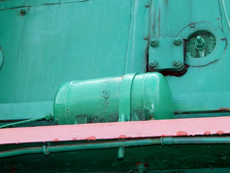 Railway transport details of locomotive, wagonの写真素材