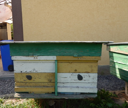 Honey beehives, honeycomb, honey extractor and honey productsのeditorial素材