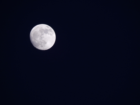 Moon in the night skyの写真素材
