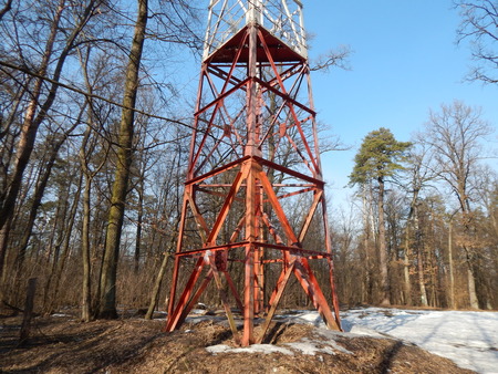 The design of the fire tower of the metal tower