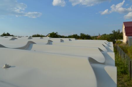 Roof construction and roofingの写真素材