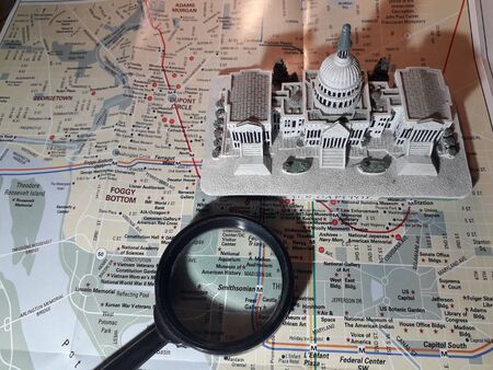 KIEV, UKRAINE - JANUARY 5, 2020: International tourism around the world view of objects and the mapのeditorial素材