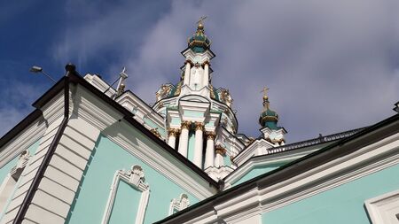 KIEV, UKRAINE - FEBRUARY 3, 2020: Street architecture Andreevsky the descentのeditorial素材