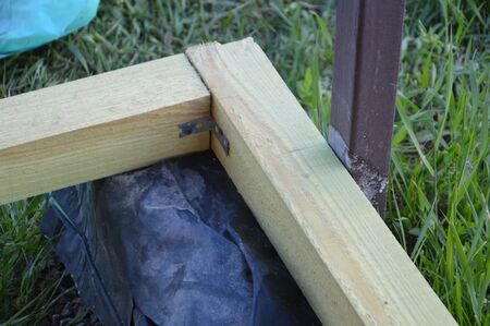 Construction of a wooden floor from the lumber