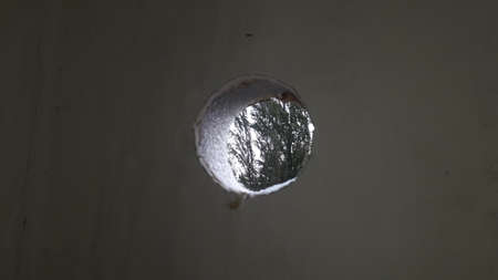 Exhaust ventilation technology in the wall of in the houseの写真素材