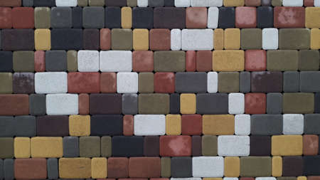 Tile patterns for street paving paths and the areas