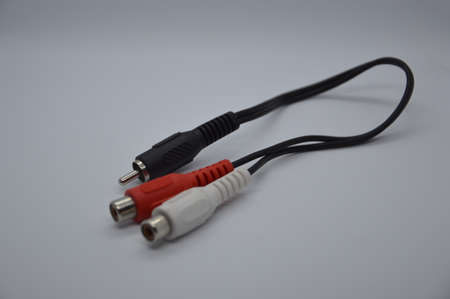 Wires for transmitting information on a white the background