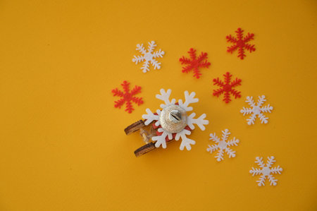 Composition of new year and christmas the toysの写真素材