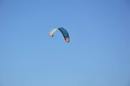 THEOLOGOS, RHODOS, GREECE - SEPTEMBER 16, 2021: Kitesurfing in the Aegean Sea of Rhodes Island in the Greeceのeditorial素材