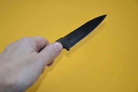 Knife as a cold piercing and cutting weapon for a self-defense
