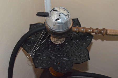 Modern Turkish and Egyptian hookah for smoking in the interior