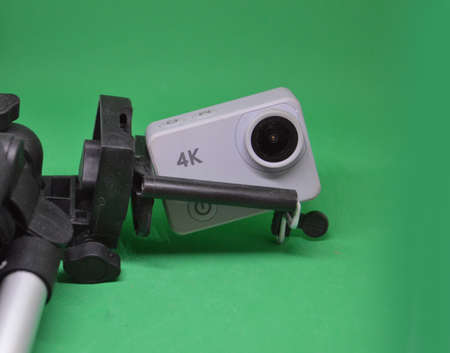 Action camera and accessories for shooting videos and a the photos while traveling