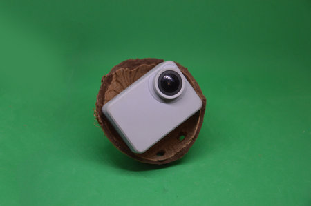 Action camera and accessories for shooting videos and a the photos while traveling