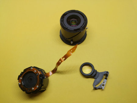 Disassembly and repair of digital camera partsの写真素材
