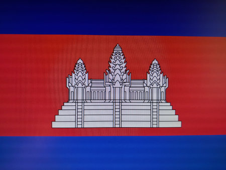 Official flag symbol of a stateの写真素材