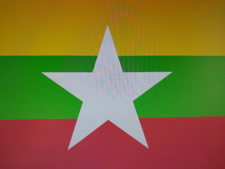 Official flag symbol of a stateの写真素材