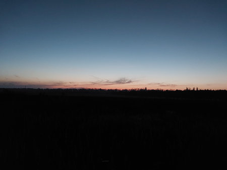 Morning and night panorama of a dawnの写真素材