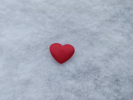 Christmas items and toys on the white snow