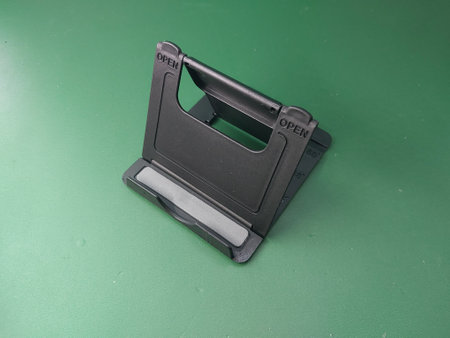 Plastic stand for smartphone the spinsの写真素材