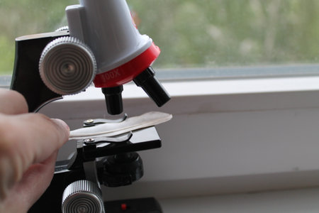 Microscope for taking biological samplesの写真素材