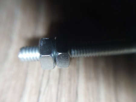 Bolts nuts for the metal connectionsの写真素材