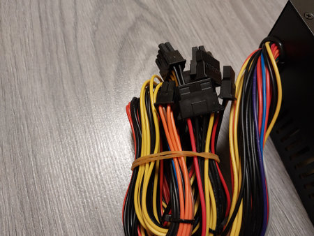 KYIV, UKRAINE - February 8, 2024: Computer the power supply repair