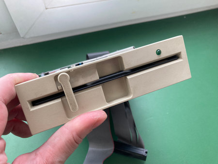 Floppy computer retro disk drive for the storing information