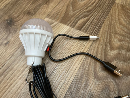 Solar battery and other accessories for the mobile electricsの写真素材