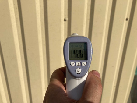 Measuring temperature with a non-contact thermometer