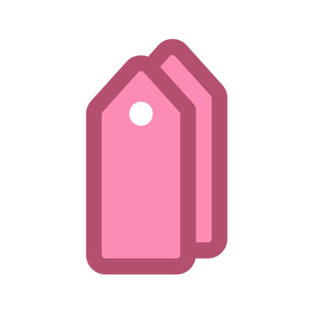 Illustration vector graphic icon of Price Tag. Filled Line Style Icon. Vector illustration isolated on white background. Perfect for website or application design.のイラスト素材