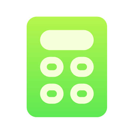 Illustration vector graphic icon of Calculator Icon. Gradient Style Icon. Vector illustration isolated on white background. Perfect for website or application design.のイラスト素材