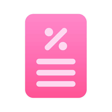 Illustration vector graphic icon of Tax Icon. Gradient Style Icon. Vector illustration isolated on white background. Perfect for website or application design.のイラスト素材