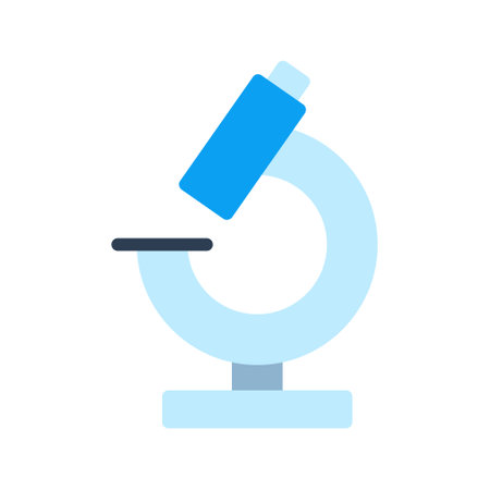 Illustration vector graphic icon of Microscope. Flat Style Icon. Education Themed Icon. Vector...